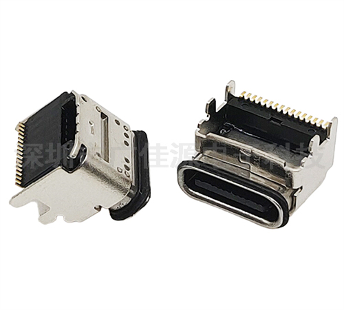 防水TYPE-C16P垫高母座单排贴片 防水TYPE-C16P垫高母座单排贴片