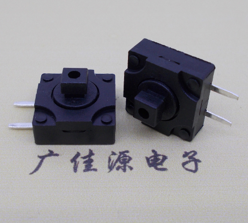 按键开关12x12x7.3方头防水边二脚轻触开关