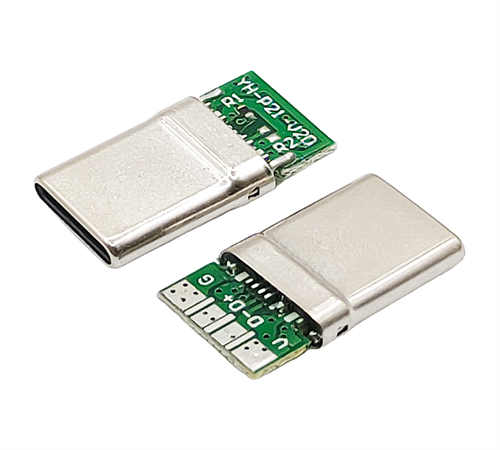 TYPE C插针式12PIN拉伸黑色哑镍P2156K